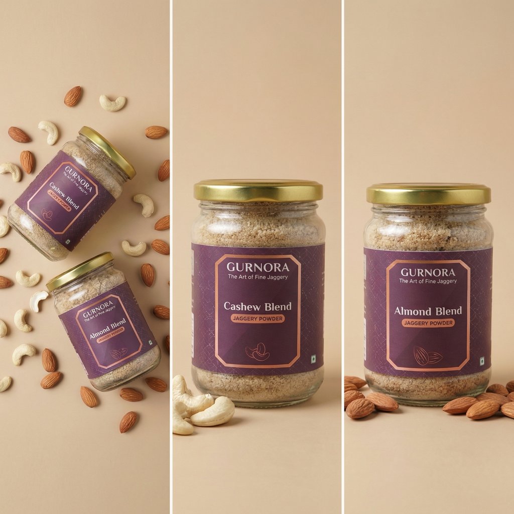 Almond and Cashew Blend Jaggery Powder - Special Combo