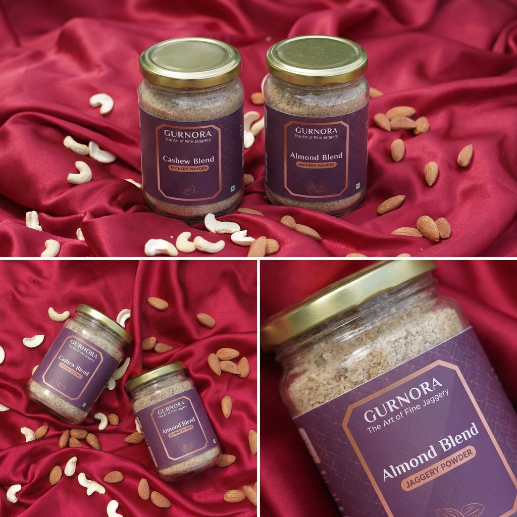 Almond and Cashew Blend Jaggery Powder - Special Combo